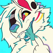 icon of my white dog character icon of my white dog character